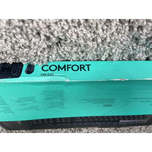 Logitech Comfort MK345 Black Wireless Keyboard And Mouse Combo Windows OS - Picture 2 of 8